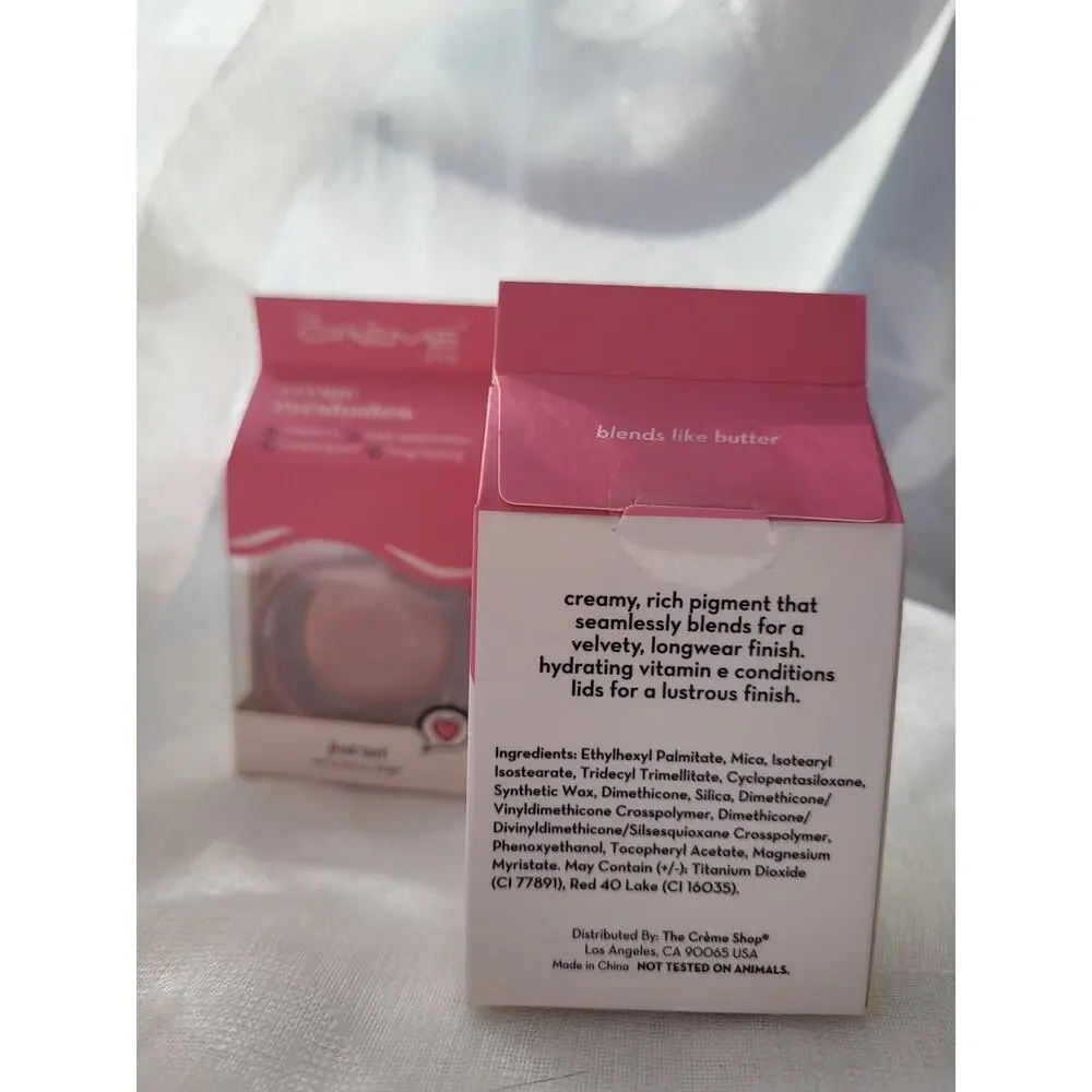 NIB The Crème Shop Crème Eyeshadow - Fruit Tart | Long-Lasting & Crease-Proof
